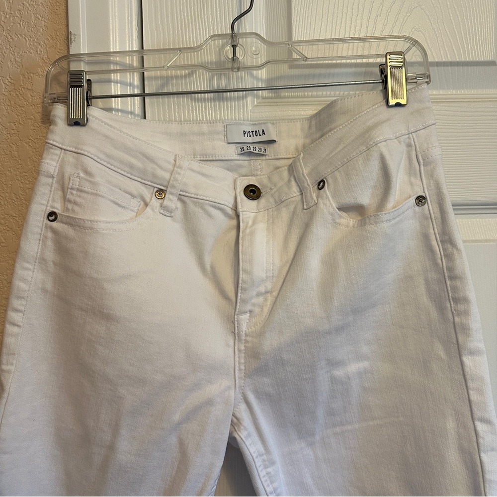 5 for $40. Bundle & Save! White Pistola Jeans Size 8/29